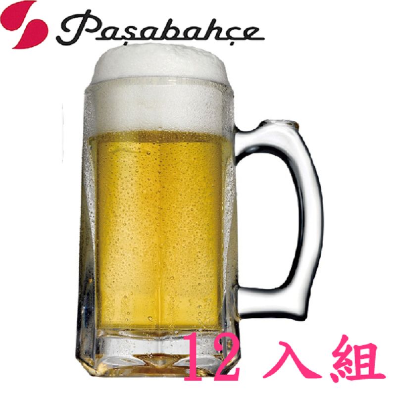 Pasabahce 土耳其厚底有柄玻璃杯355cc-12入組