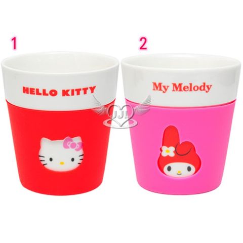 Hello Kitty 美樂蒂馬克杯杯子附隔熱套280ml 2選1 36151101【小品館】