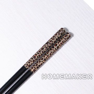 [Home+幸福雜貨]野性豹紋彩繪筷(斑點)
