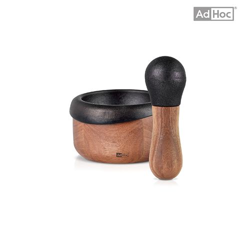 【AdHoc】鑄鐵實木研缽組