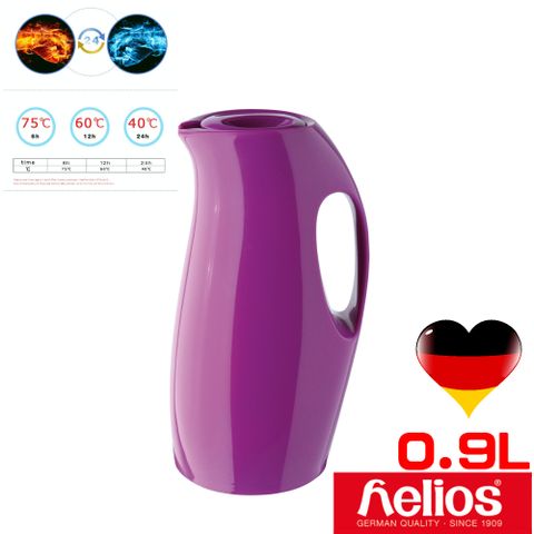 HELIOS 海利歐斯 德國炫彩曲線造型保溫壺藍莓紫900cc