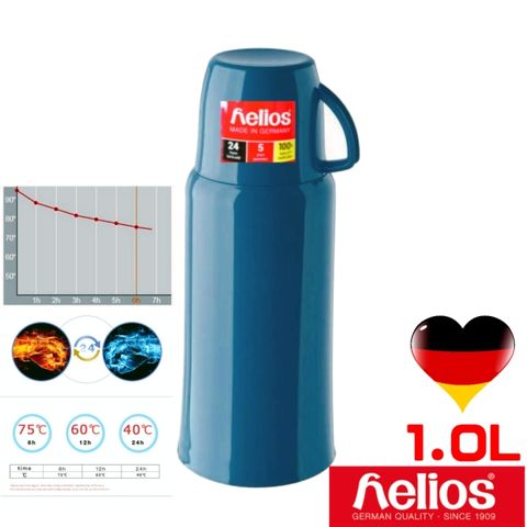 HELIOS 海利歐斯 【德國 】HES-Elogance保溫瓶典雅藍1000CC
