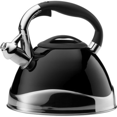 《KELA》不鏽鋼笛音壺(黑3L) | 煮水壺 燒水壺