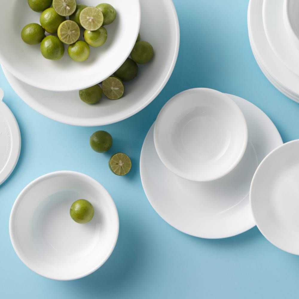 Corelle Brands 康寧餐具 【美國康寧 CORELLE】純白8件式餐盤組(H02)