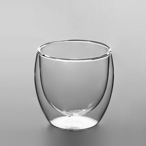 【FEW fu】雙層透明玻璃杯 (甜酒杯、威士忌杯、清酒杯、小茶杯) - 80ml (2入)