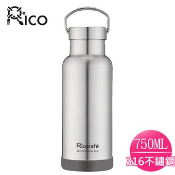 【RICO 瑞可】不鏽鋼#316手提式真空經典保溫瓶750ml(SP-750)