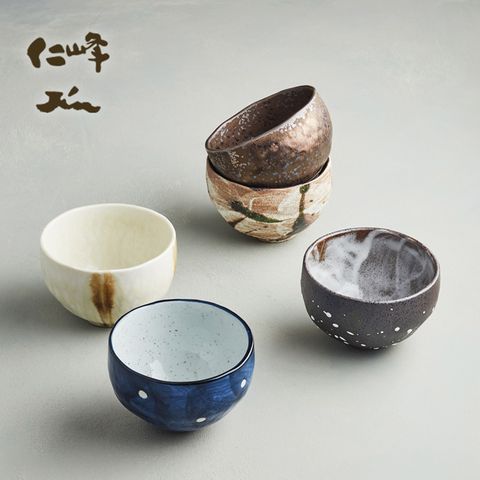有種創意 - 日本美濃燒 - 禪風釉燒小丼碗組 (5件式)
