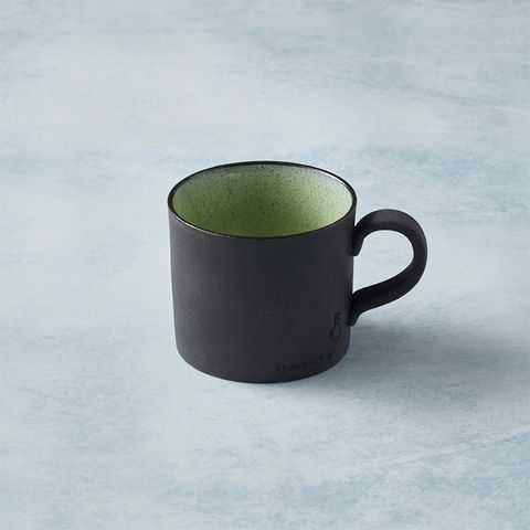 有種創意 - 日本美濃燒 - 黑陶釉彩馬克杯 - 橄欖綠
