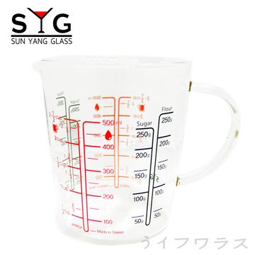 【一品川流】台玻 耐熱量杯-500ml-2入組