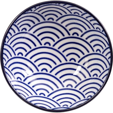Tokyo Design 瓷製醬料碟(浪紋藍9cm)