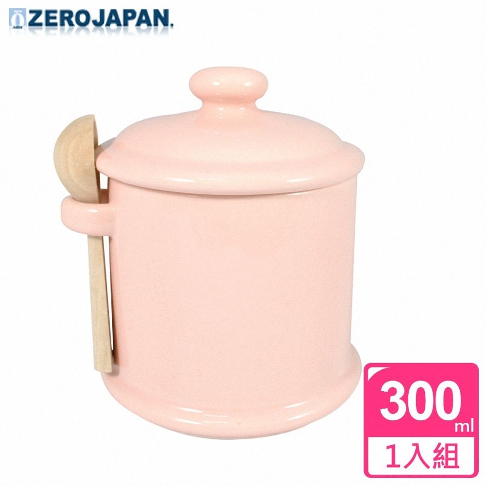 ZERO JAPAN 陶瓷儲物罐(桃子粉)300ml