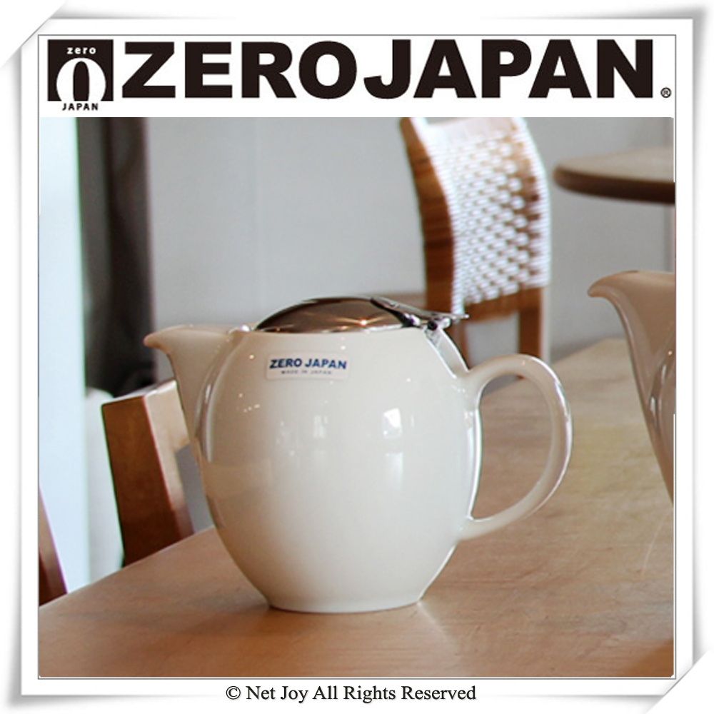 ZERO JAPAN 品味生活陶瓷不鏽鋼蓋壺(白)580cc