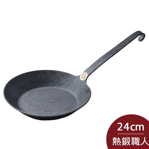 Turk 單柄平底鐵鍋 24cm 一體成型 德國製