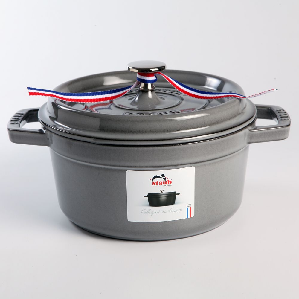 STAUB 鋳鉄鍋 18cm フランス製 ストウブ 鋳物ホーロー鍋 Wa-NABE・フレンチオーブン