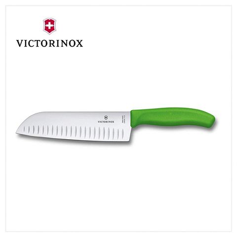 VICTORINOX 瑞士維氏 日式主廚三德刀/綠 6.8526.17L4B