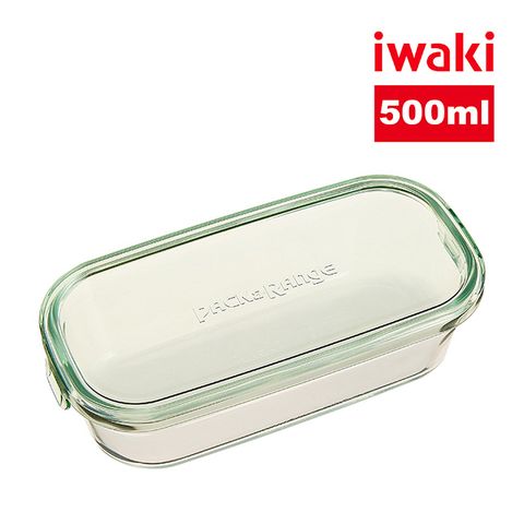 【iwaki】玻璃微波盒 500ml(綠)