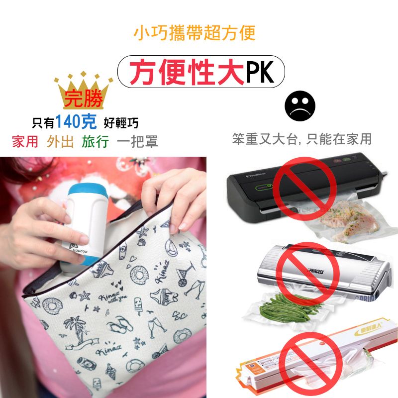 完勝只有140克 好輕巧小巧攜帶超方便方便性大PK家用 外出 旅行 一把罩笨重又大台,只能在家用with youPRINCESS