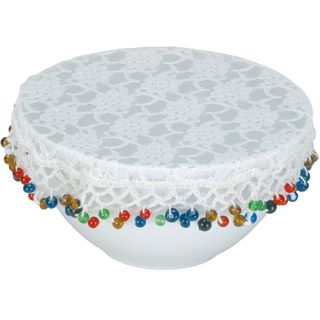 KitchenCraft 防蟲蕾絲碗罩(彩珠20cm)