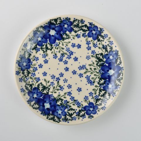 波蘭陶 青花涼夏系列 點心盤 16cm 波蘭手工製