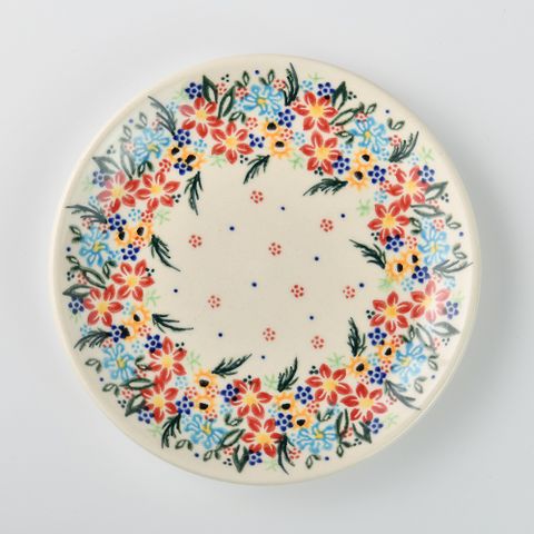 波蘭陶 桃花源系列 點心盤 16cm 波蘭手工製