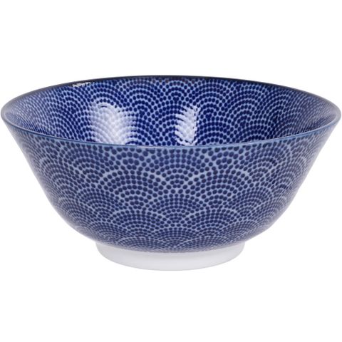 Tokyo Design 瓷製餐碗(扇點藍15cm)