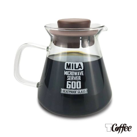 TCoffee MILA-棕色耐熱玻璃壺600ml