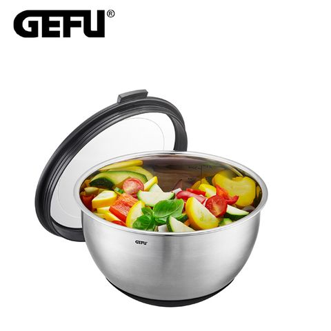 【GEFU】德國品牌不鏽鋼附蓋調理盆20CM