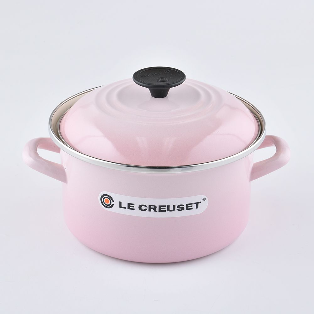 LE CREUSET  琺瑯便利湯鍋 20cm 3.7L 貝殼粉 琺瑯鍋 深鍋 (電磁爐 IH爐可用)