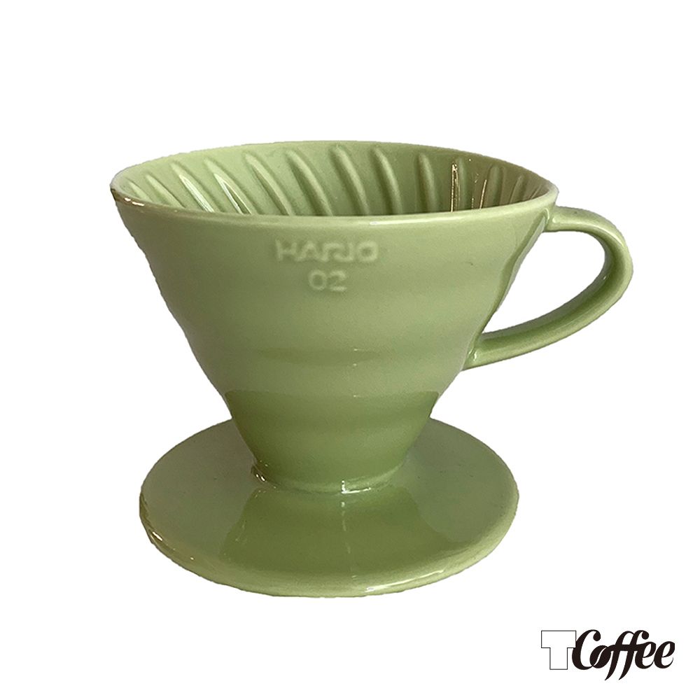 TCoffee  HARIO-V60萊姆綠02彩虹磁石濾杯