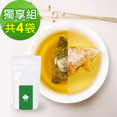 KOOS -韃靼黃金蕎麥茶+香韻桂花烏龍茶-獨享組各2袋(10包入)