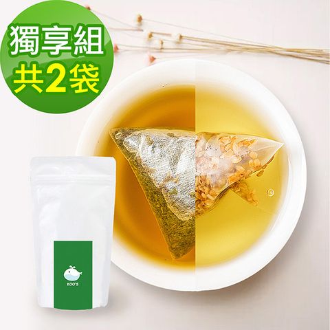 KOOS -韃靼黃金蕎麥茶+清韻金萱烏龍茶-獨享組各1袋(10包入)