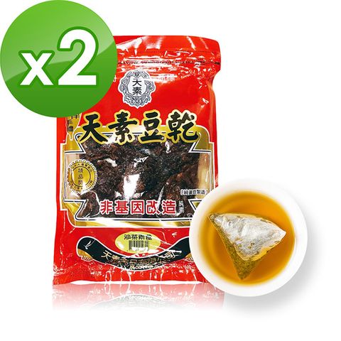 天素食品xi3KOOS 沙茶豆乾2包+清韻金萱烏龍茶2袋