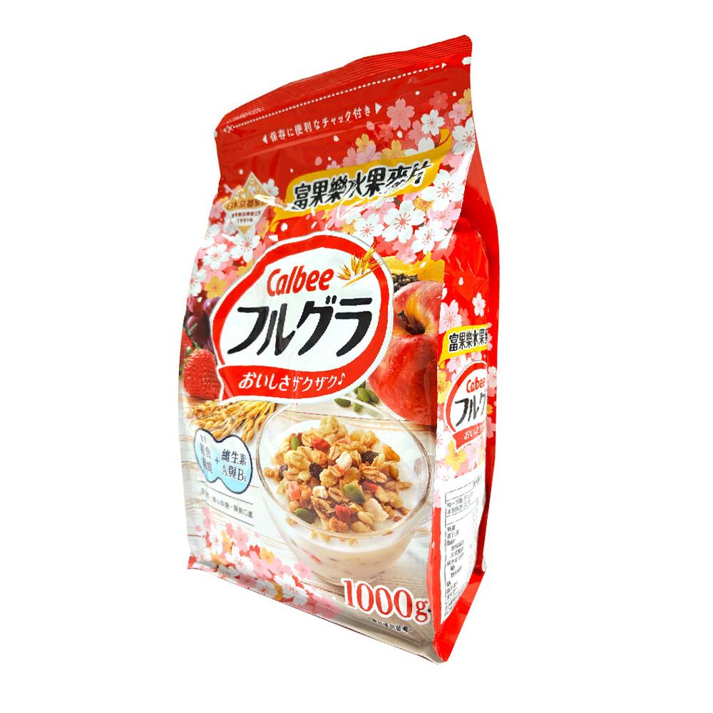 保存に便利なチャック付き京都富果水果Calbeeフルグラおいしさザクザク富果水果Cabe維生素