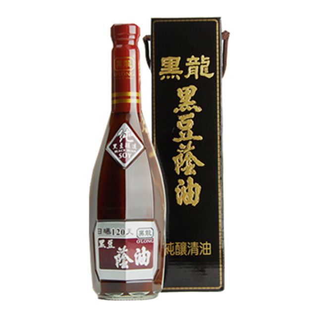 黑龍  特級黑豆蔭油清x600ml  6罐組