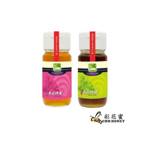 《彩花蜜》台灣嚴選-荔枝蜂蜜 700g + 龍眼蜂蜜 700g