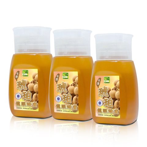 《彩花蜜》台灣嚴選-琥珀龍眼蜂蜜 (AMBERLONGAN HONEY) 350g*3入