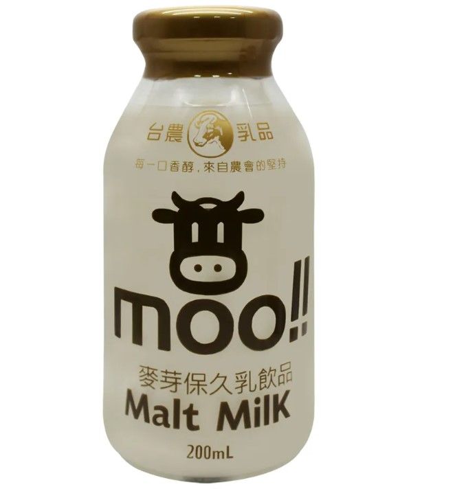 台農(乳品每一口香醇,來自農會的堅持麥芽保久乳飲品Malt 200mL