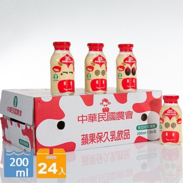 台農乳品 蘋果保久乳(24瓶/箱)_蘋果牛奶