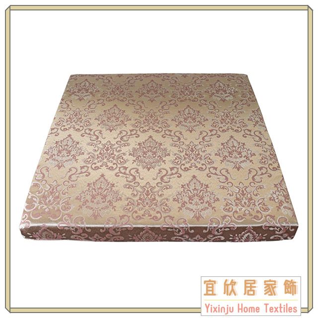 yixinju 宜欣居 金鑽-精緻緹花坐墊*5入(金/咖)55*55*5cm/高密度記憶坐墊/沙發墊/實木椅座墊/台灣製MIT[傢飾]