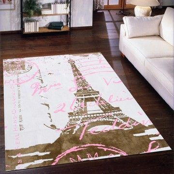 【Ambience】Iris 超細纖維長毛地毯 -浪漫花都(150x220cm)
