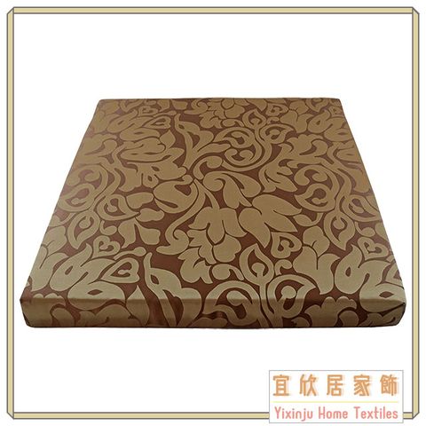 艾馬仕(金)-精緻緹花防潑水坐墊*5入/55*55*5cm/高密度記憶坐墊/實木椅座墊/台灣製MIT[宜欣居傢飾]