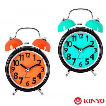 KINYO  馬卡龍雙鈴鬧鐘