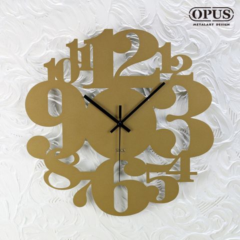 OPUS 東齊金工 歐式鐵藝時鐘《數字遊戲》古銅金