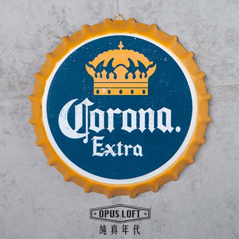 OPUS LOFT純真年代仿舊啤酒瓶蓋壁飾(BC-09 Corona 可樂娜)