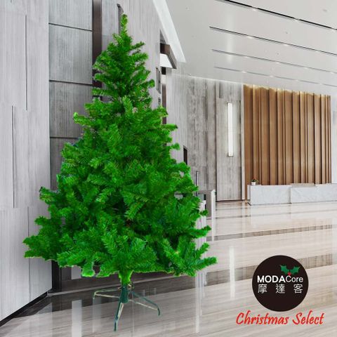 【摩達客】台灣製 10呎/10尺(300cm)豪華版綠色聖誕樹裸樹 (不含飾品)(不含燈)