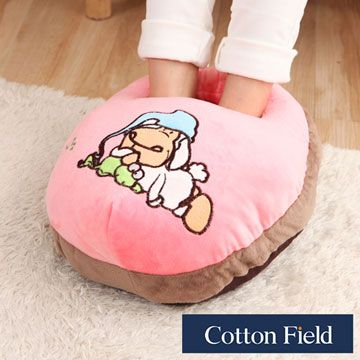 cottonfield 棉花田 【小狗】超柔貼布刺繡暖腳枕