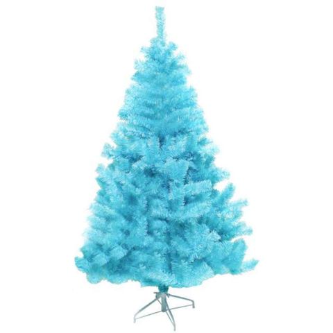 【摩達客】台灣製4呎/4尺(120cm)豪華版冰藍色聖誕樹裸樹 (不含飾品不含燈)
