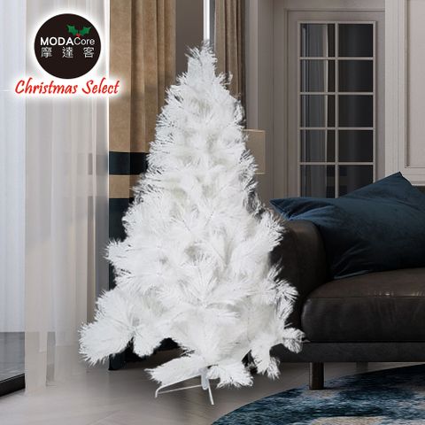 【摩達客】台灣製5尺/5呎(150cm)特級白色松針葉聖誕樹裸樹 (不含飾品)(不含燈)
