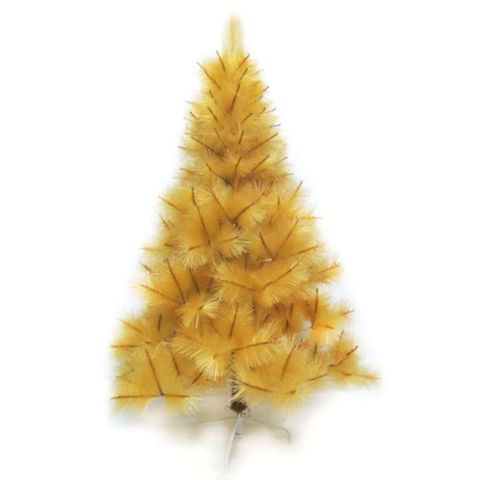 【摩達客】台灣製5尺/5呎(150cm)特級金色松針葉聖誕樹裸樹 (不含飾品)(不含燈) (本島免運費)