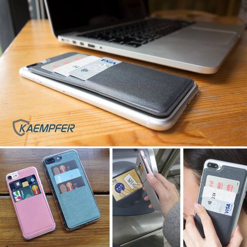Kaempfer 驛恒生 [] iPhone 6 plus 專用可重複黏貼卡匣皮革系列